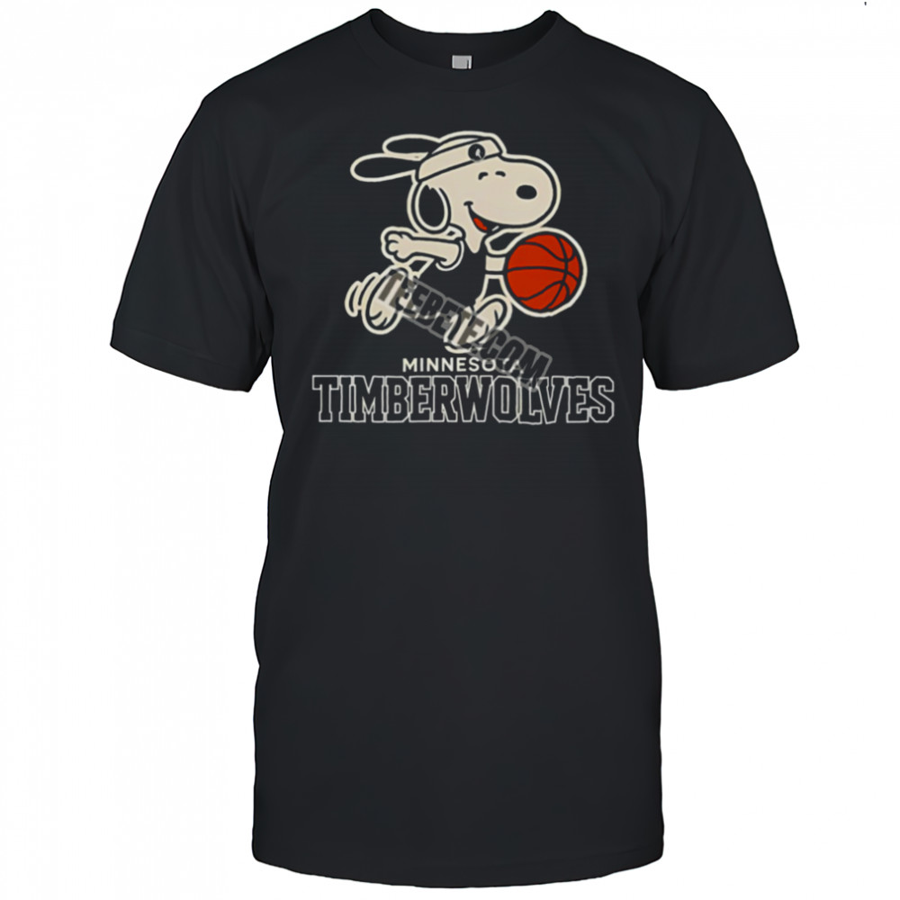 Minnesota Timberwolves Vs Snoopy Player Basketball Shirt