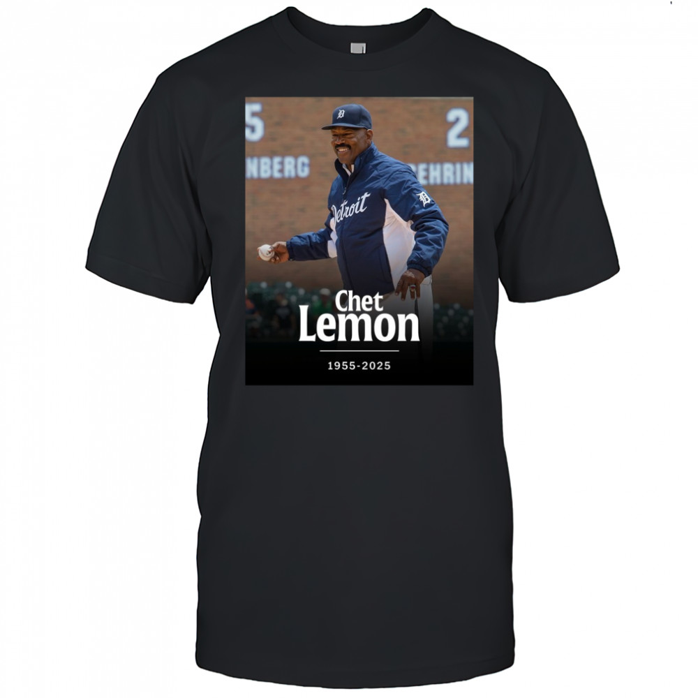 MLB Saddened By The Passing Of Former All-star And World Series Champion Chet Lemon 1955-2025 Poster t-shirt