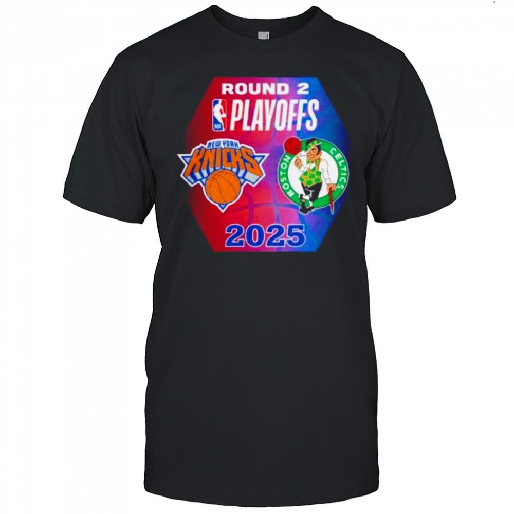 NBA Playoffs round 2 New York Knicks vs Boston Celtics 2025 shirt