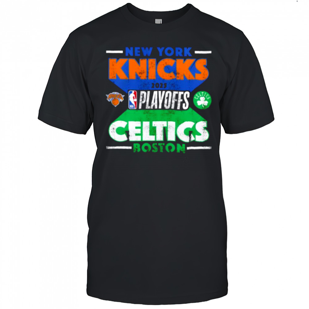 New York Knicks vs. Boston Celtics 2025 Stunt Match Up shirt