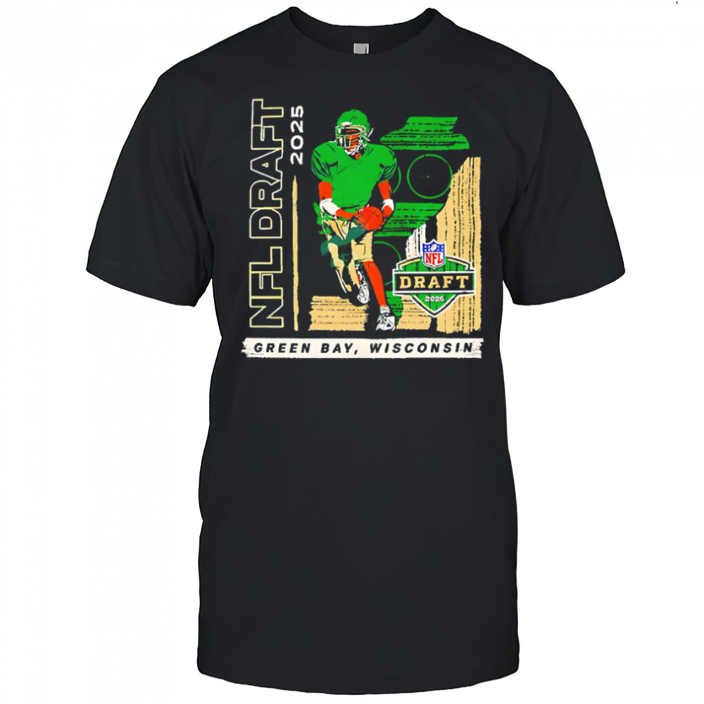 Nfl Draft 2025 Green Bay Player Graphic Football shirt