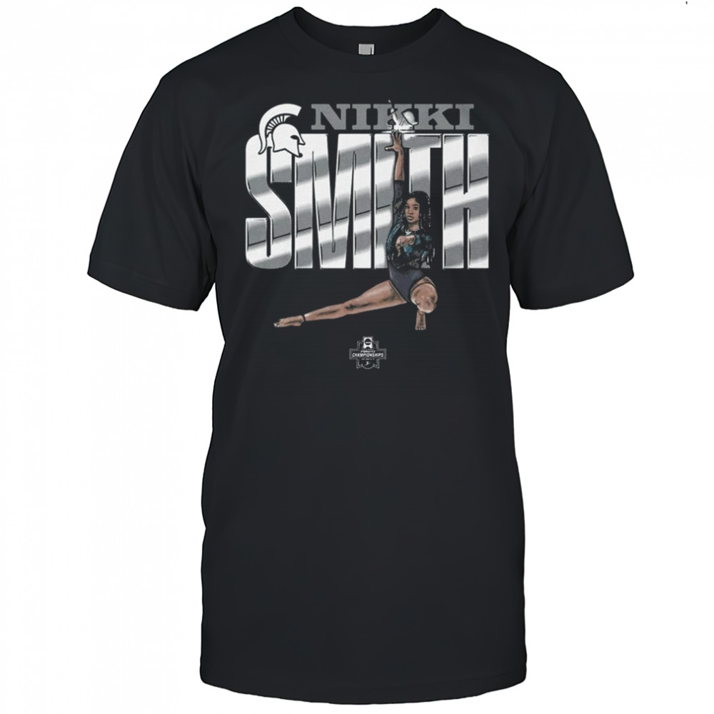 Nikki Smith Illustrated Michigan State Spartans NCAA gymnastics Championships 2025 t-shirt