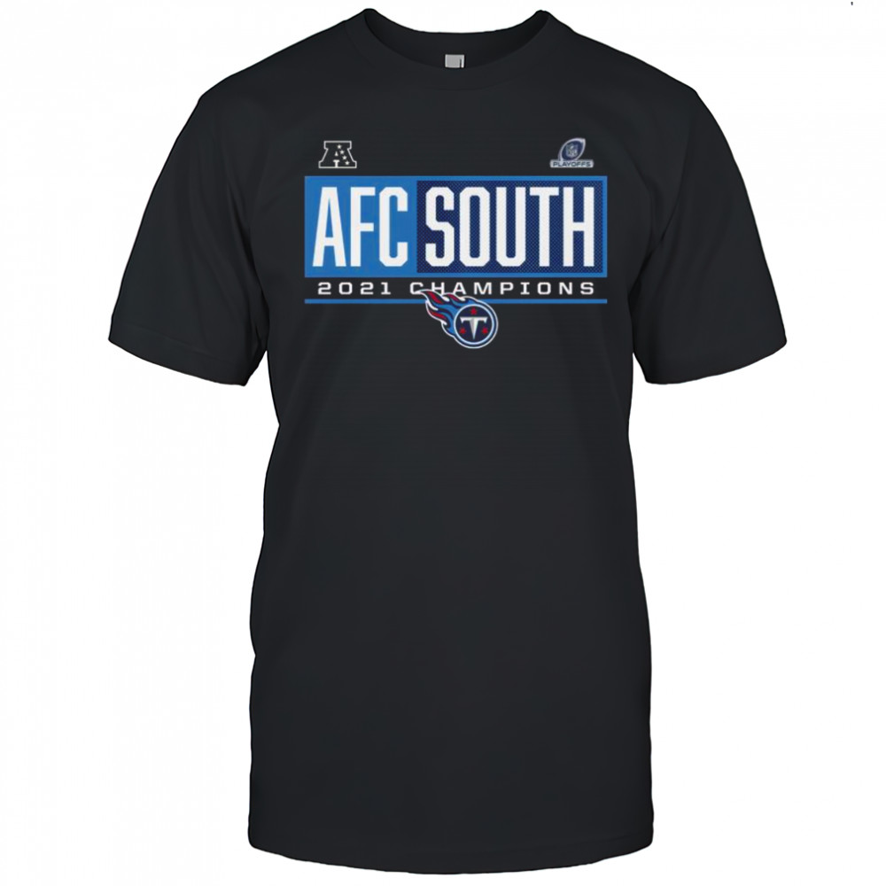 Official Tennessee Titans 2021 AFC South Division Champions Blocked Favorite T-Shirt