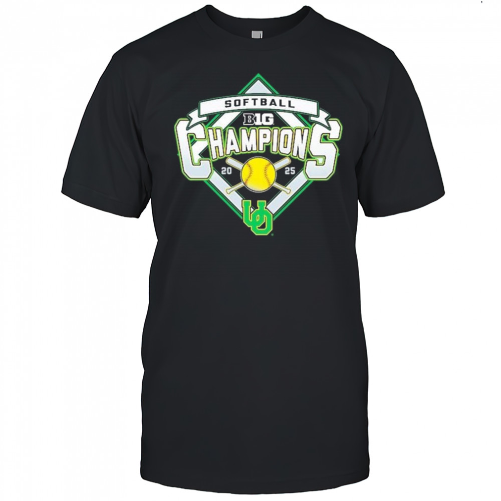 Oregon Ducks 2025 B1G Big Ten Softball Regular Season Champions t-shirt