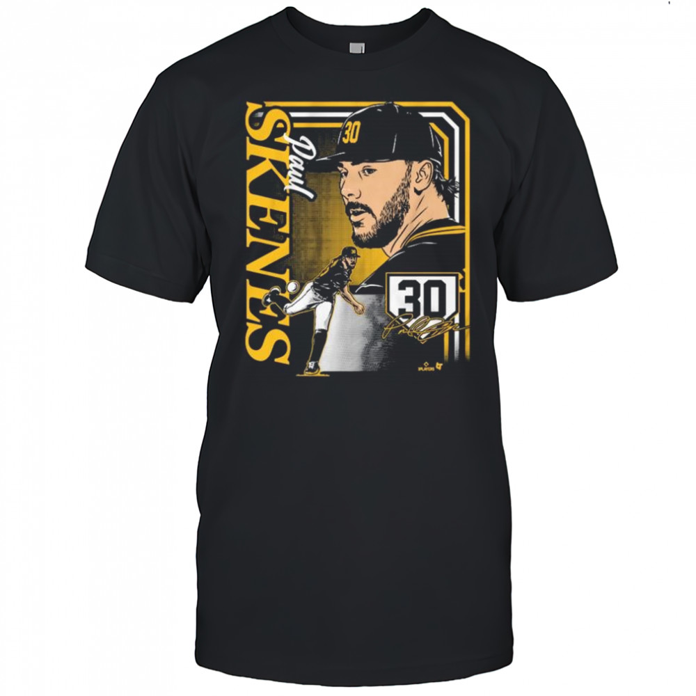 Paul Skenes Collage Frame Pittsburgh Pirates MLB Signature t-shirt