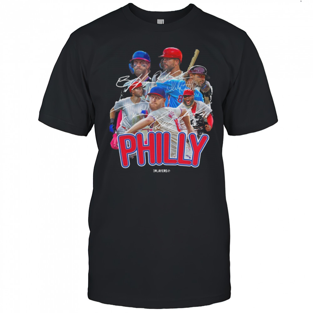 Philadelphia Phillies Baseball Players Signatures Series 2025 t-shirt