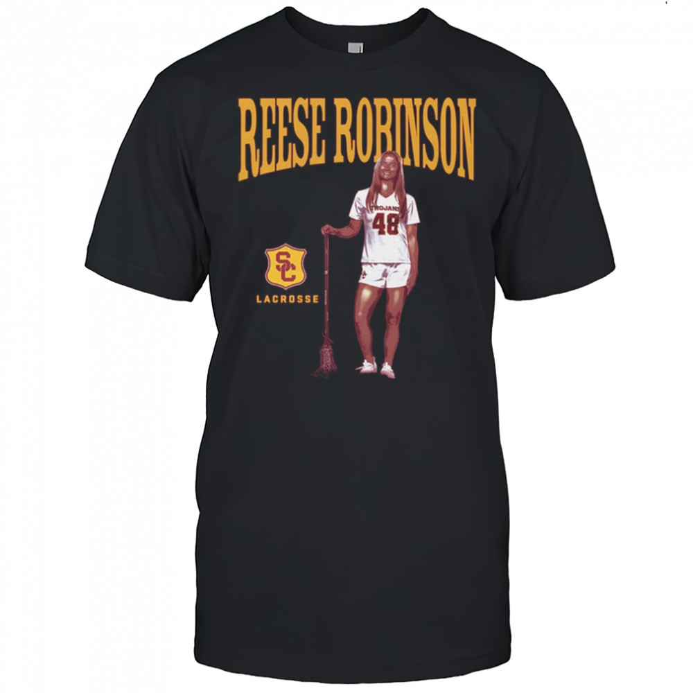 Reese Robinson USC Trojans Lacrosse NCAA Division I Portrait t-shirt