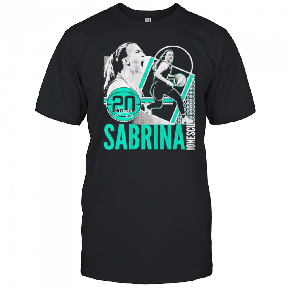 Sabrina Ionescu collage frame shirt
