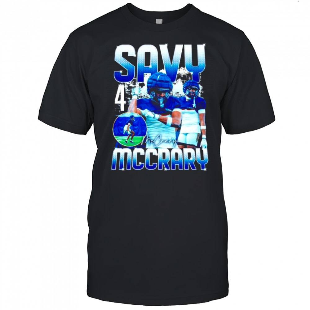 Savy McCrary player collage graphic shirt