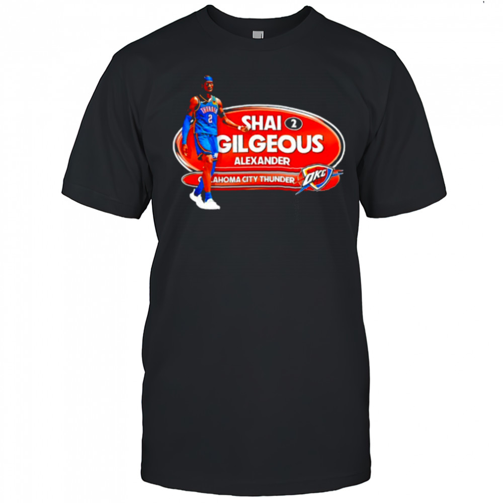 Shai Gilgeous Alexander OKC Thunder Basketball Playoffs 2025 shirt
