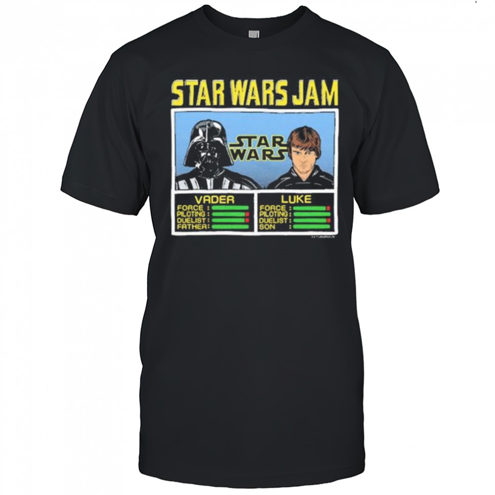 Star Wars Jam Vader And Luke Graphic t-shirt