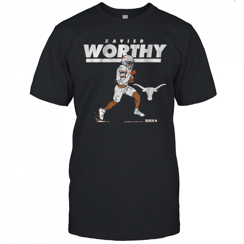 Texas Longhorn Football NCAA Xavier Worthy Superstar Pose t-shirt