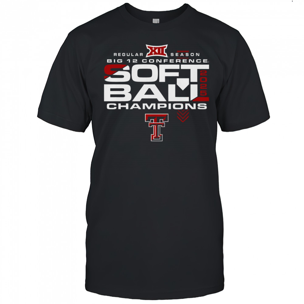 Texas Tech Red Raiders 2025 Big 12 Softball Regular Season Champions T-Shirt