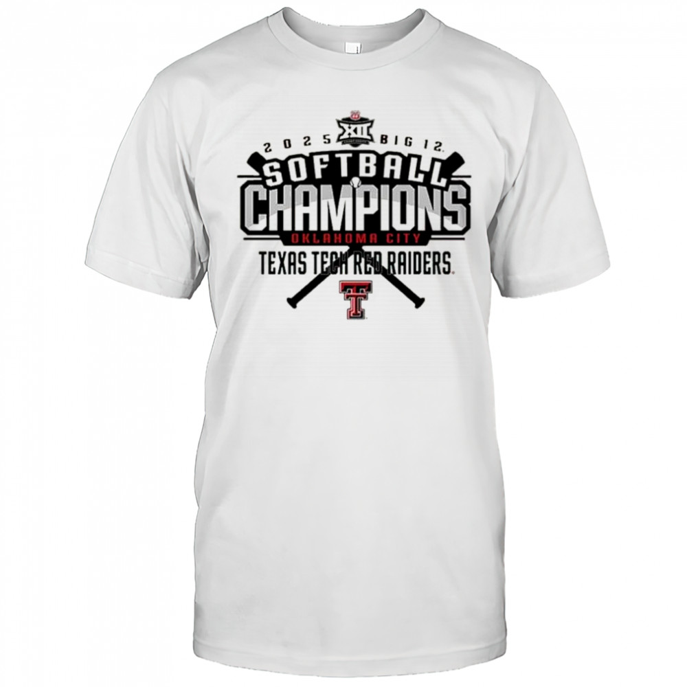 Texas Tech Red Raiders Big 12 Softball Conference Tournament Champions Locker Room 2025 t-shirt
