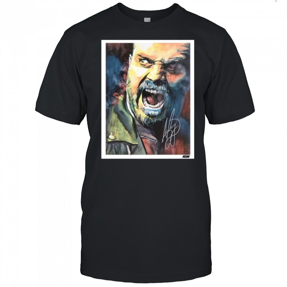 The Art of Rob Schamberger – Hangman Adam AEW Signature t-shirt