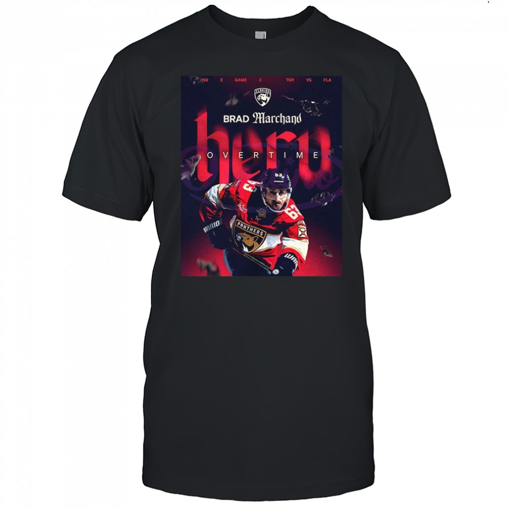 There goes our herooo Brad Marchand Florida Panther shirt
