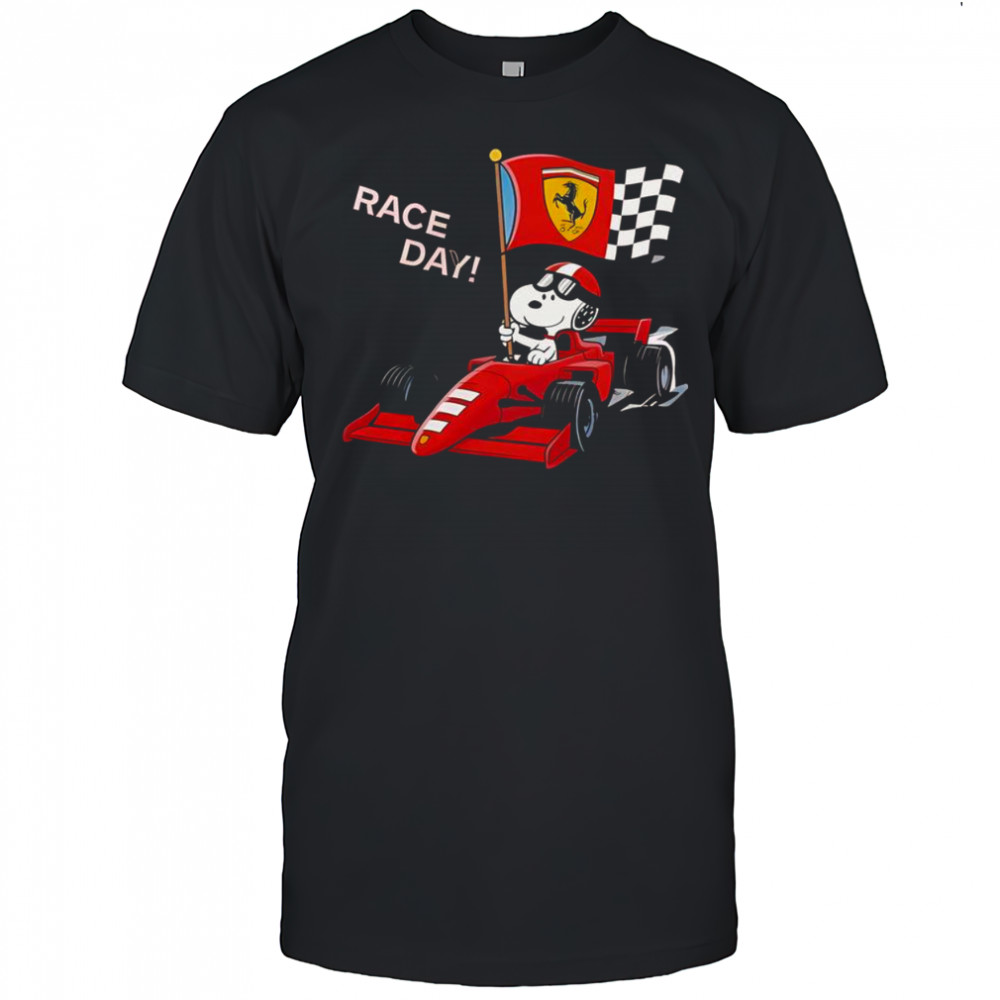 Top Ferrari Snoopy F1 Race Day T-Shirt