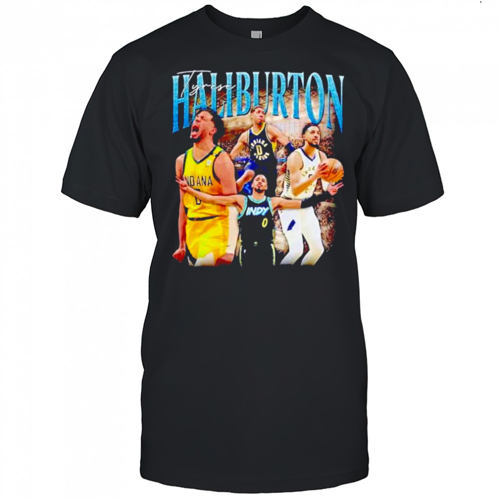Tyrese Haliburton Indiana Pacers vintage graphic shirt