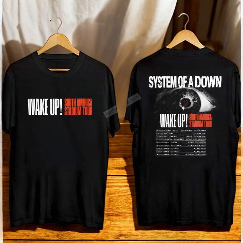 2025 System Of A Down South America Stadium Tour Concert T-Shirt