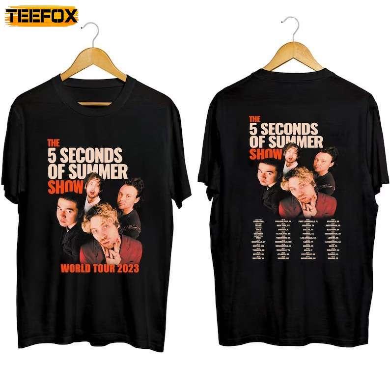 5 Seconds Of Summer Band World Tour 2023-2024 Concert T-Shirt