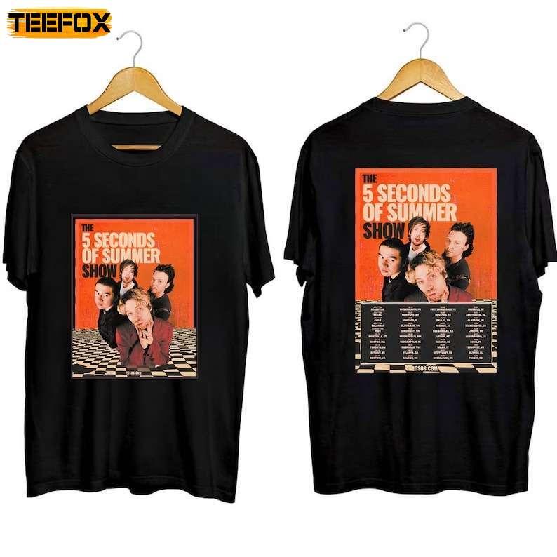 5 Seconds Of Summer World Tour 2023-2024 5SOS Short-Sleeve T-Shirt