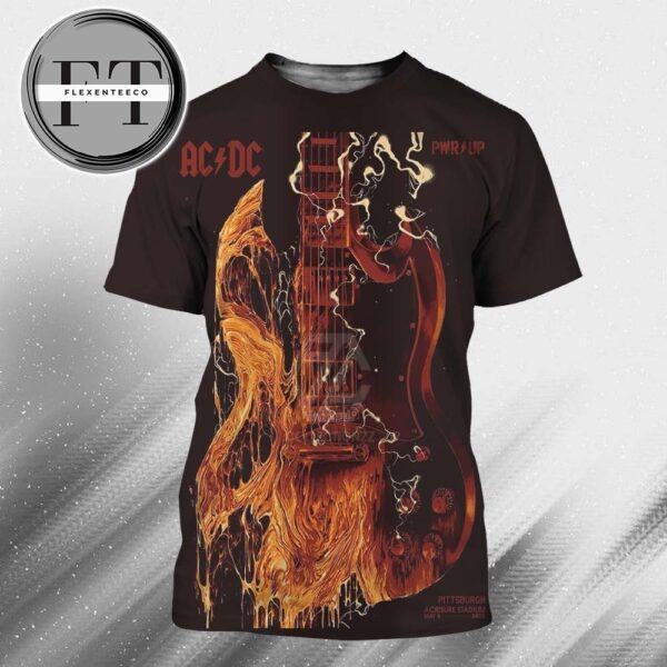 AC DC At Acrisure Stadium In Pittsburgh PA PWR Up Tour On May 8 2025 All Over Print Shirt