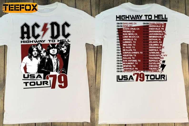 ACDC Highway To Hell USA Tour 1979 Classic T-Shirt