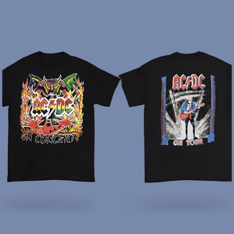 ACDC In Concert ACDC On Tour 1980 Shirt