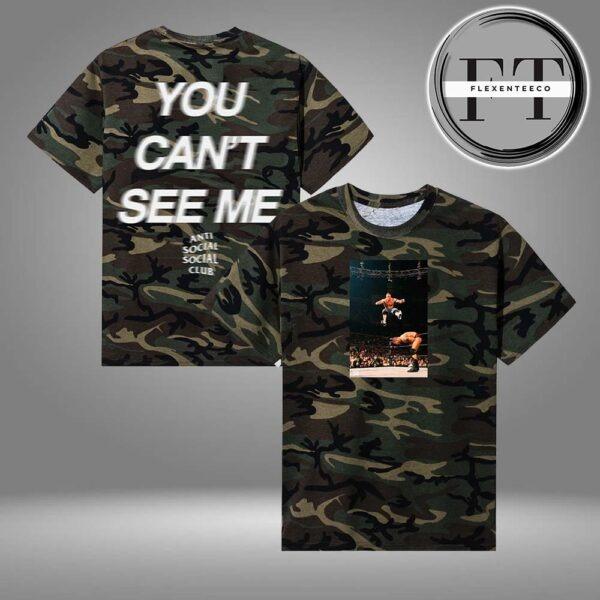 ASSC x WWE Collab 2025 You Can’t See Me All Over Sprint Shirt