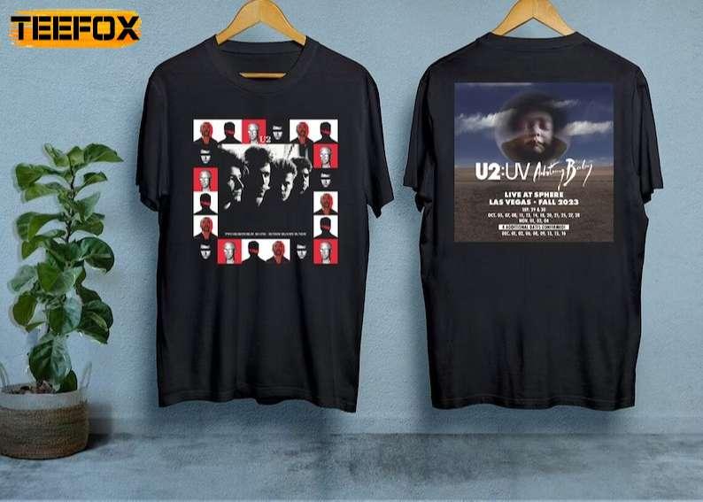 Achtung Baby Live At Sphere U2 Band Adult Short-Sleeve T-Shirt