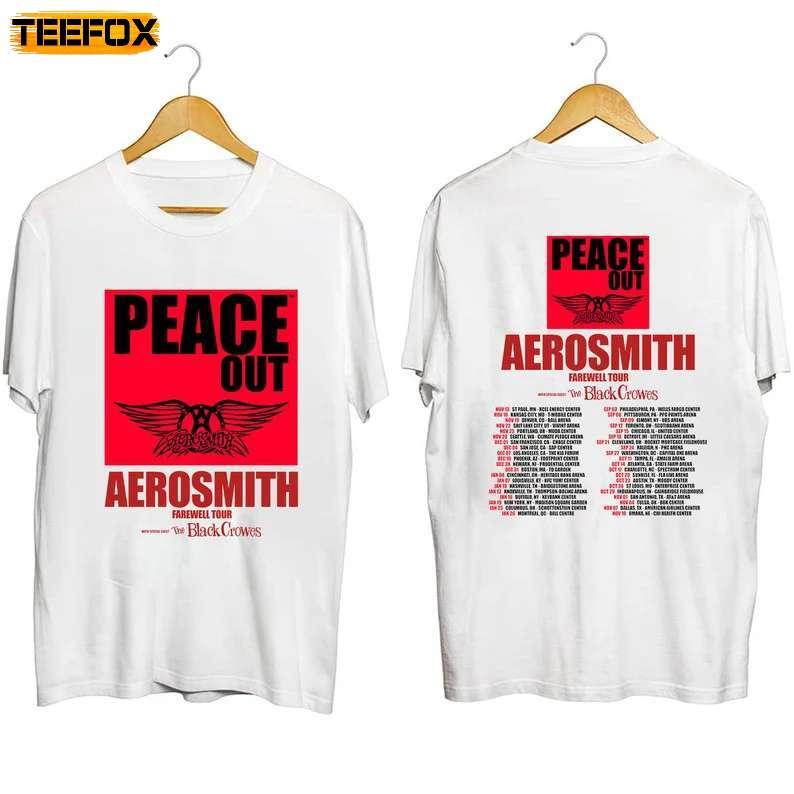 Aerosmith 2023-2024 Peace Out Farewell Tour with The Black Crowes Short-Sleeve T-Shirt