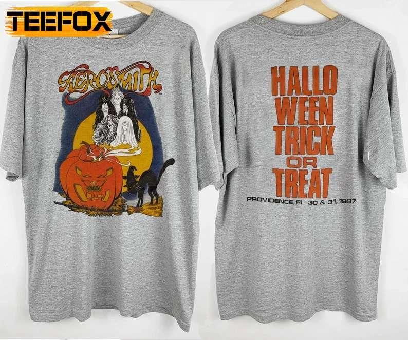 Aerosmith Halloween Providence RI 30-31 1987 Tour T-Shirt
