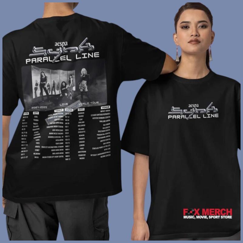 Aespa Synk Parallel Line Concert 2024 - 2025 T-Shirt