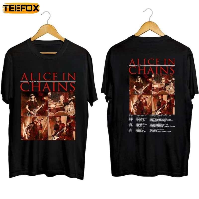 Alice in Chains Tour 2023 Adult Short-Sleeve T-Shirt