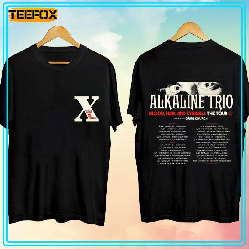 Alkaline Trio Blood Hair and Eyeballs Tour 2024 Concert T-Shirt