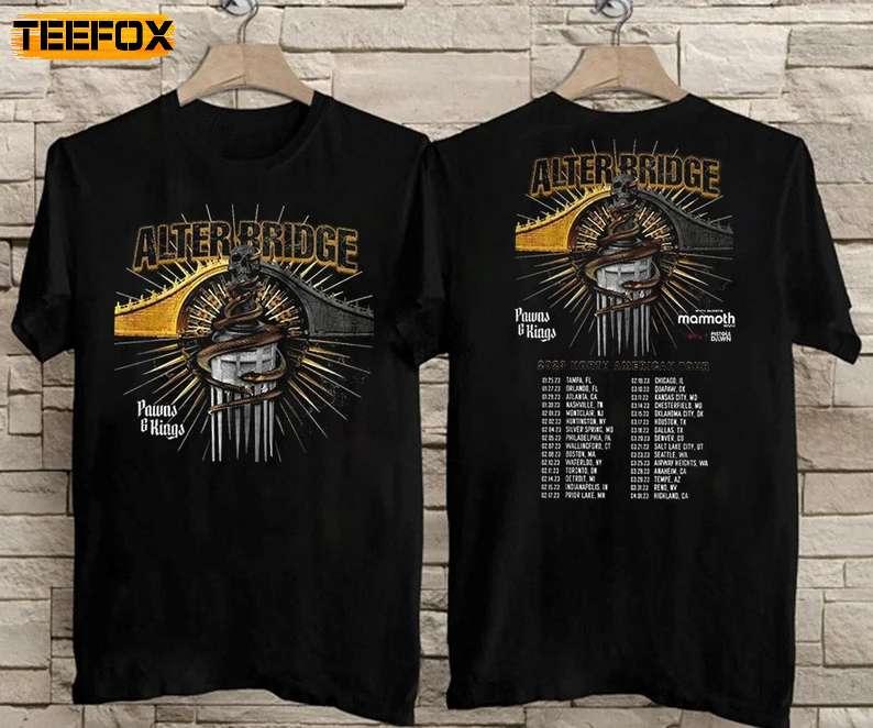 Alter Bridge Pawns and Kings North America Tour 2023 Short-Sleeve T-Shirt