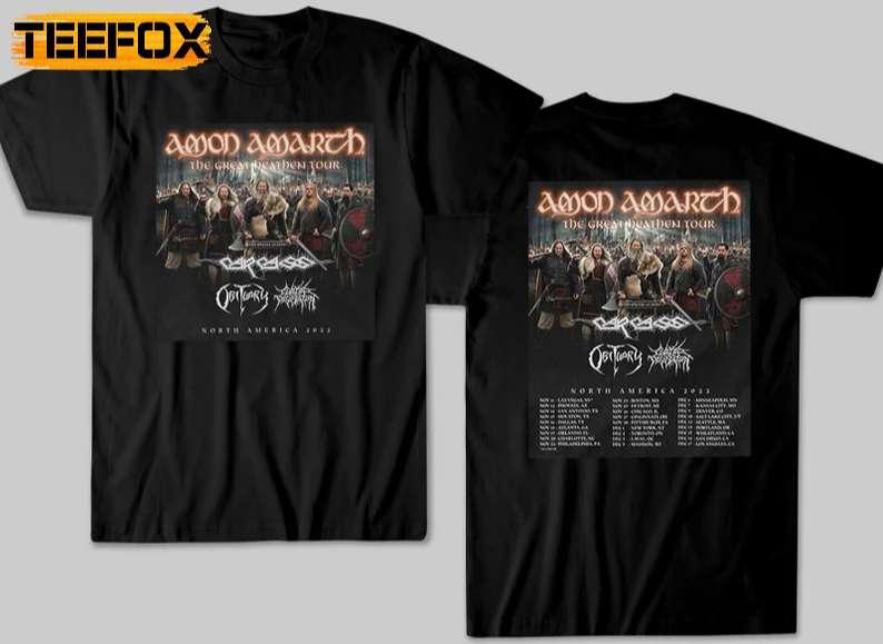 Amon Amarth The Great Heathen Noth America 2022 Tour T-Shirt
