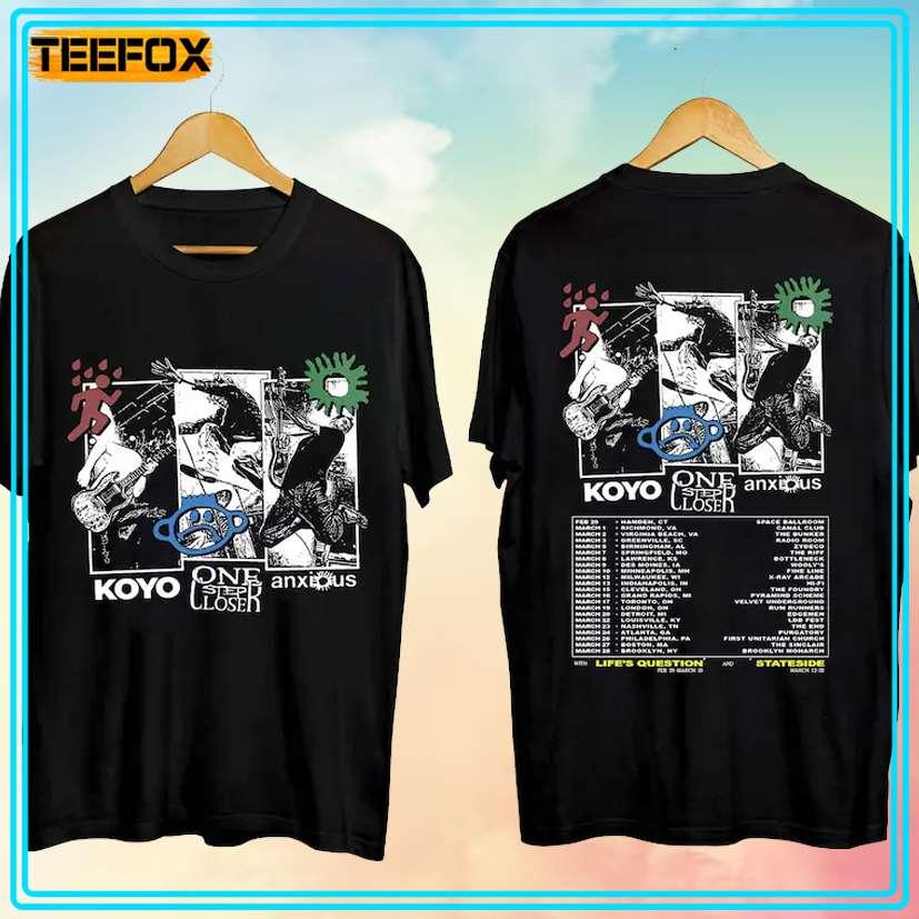 Anxious Koyo One Step Closer Tour 2024 Concert T-Shirt