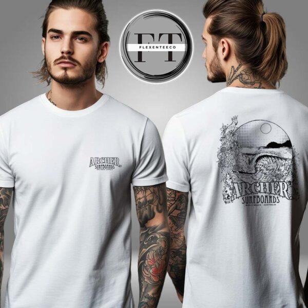 Archer Surfboards B&W Two Sided Unisex T-Shirt