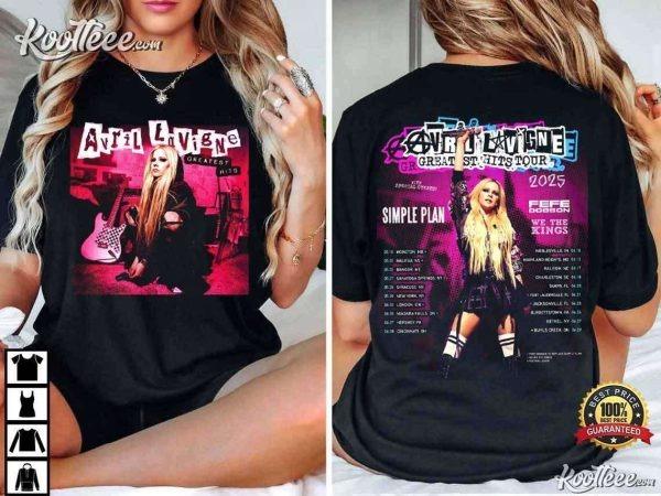 Avril Lavigne Greatest Hits Tour 2025 Merch T-Shirt