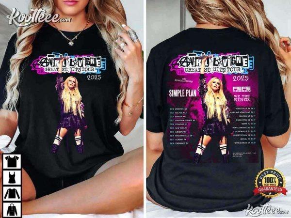 Avril Lavigne Greatest Hits Tour 2025 T-Shirt