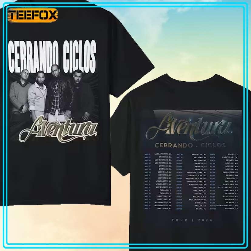 Bachata Cerrando Ciclos Aventura Tour 2024 T-Shirt