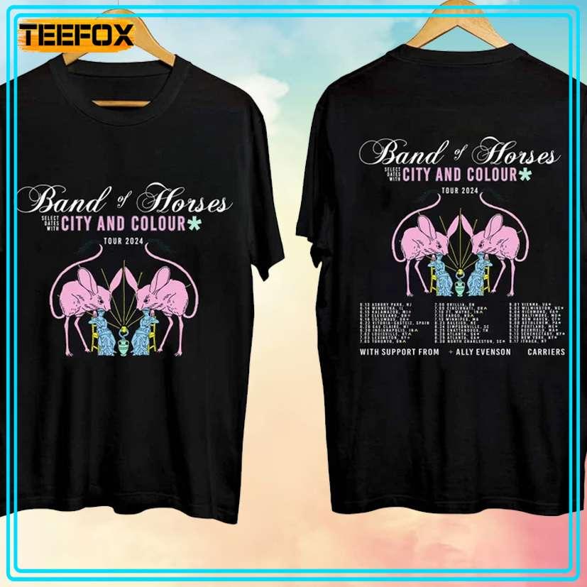 Band of Horses Tour 2024 Music Concert T-Shirt