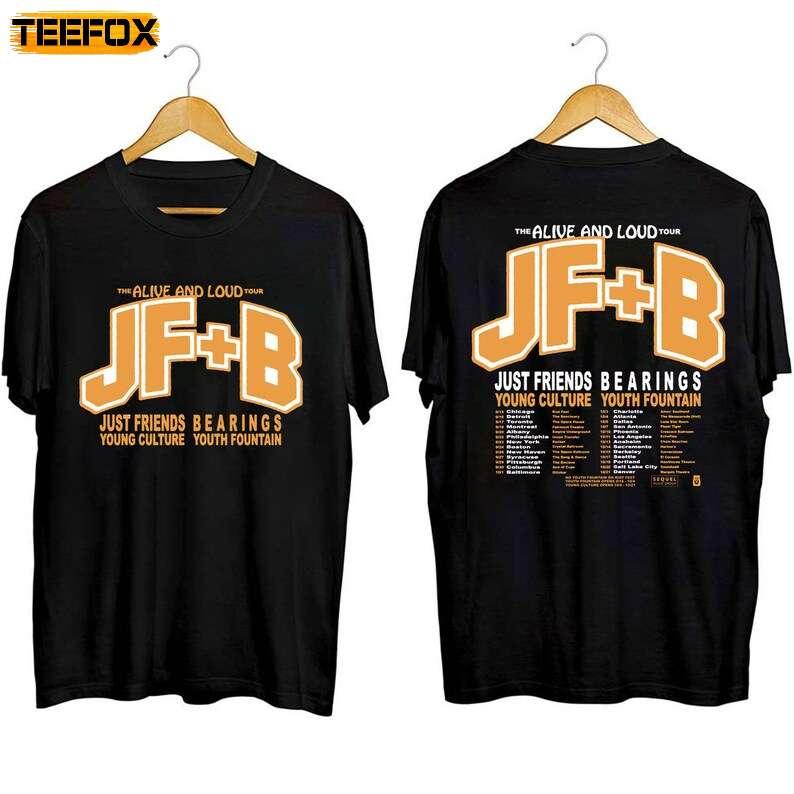 Bearings & Just Friends The Alive and Loud Tour 2023 Short-Sleeve T-Shirt