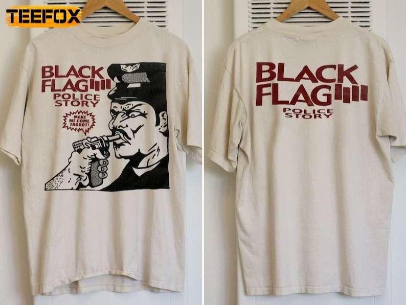 Black Flag Police Story 1981 Short-Sleeve T-Shirt