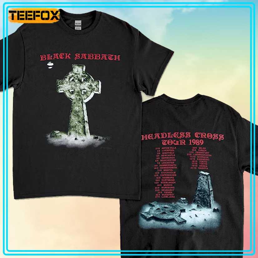 Black Sabbath Headless Cross TOur 1989 Retro T-Shirt