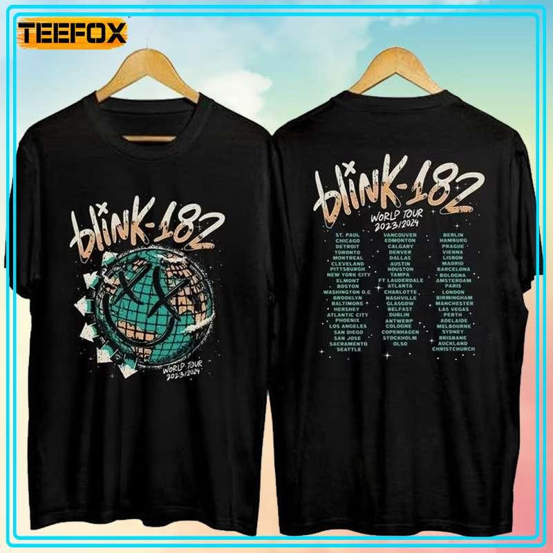 Blink-182 The World Tour 2023-2024 Concert Dates T-Shirt