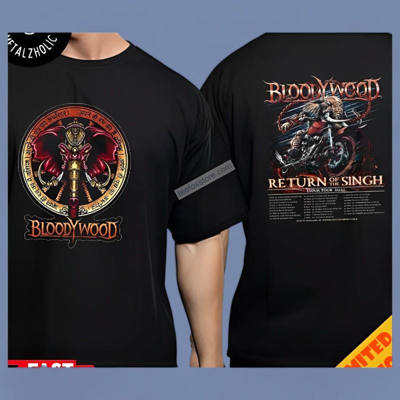 Bloodywood Return Of The Singh Tour 2025 Concert T-Shirt