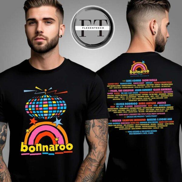 Bonnaroo Music & Arts Festival Disco Lineup Two Sided Unisex T-Shirt