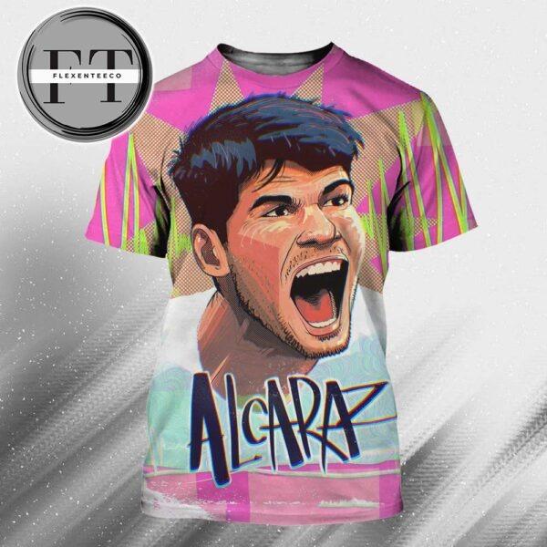 Carlos Alcaraz Wins The 2025 Italian Open Rome Masters Title On The ATP Tour All Over Print Shirt